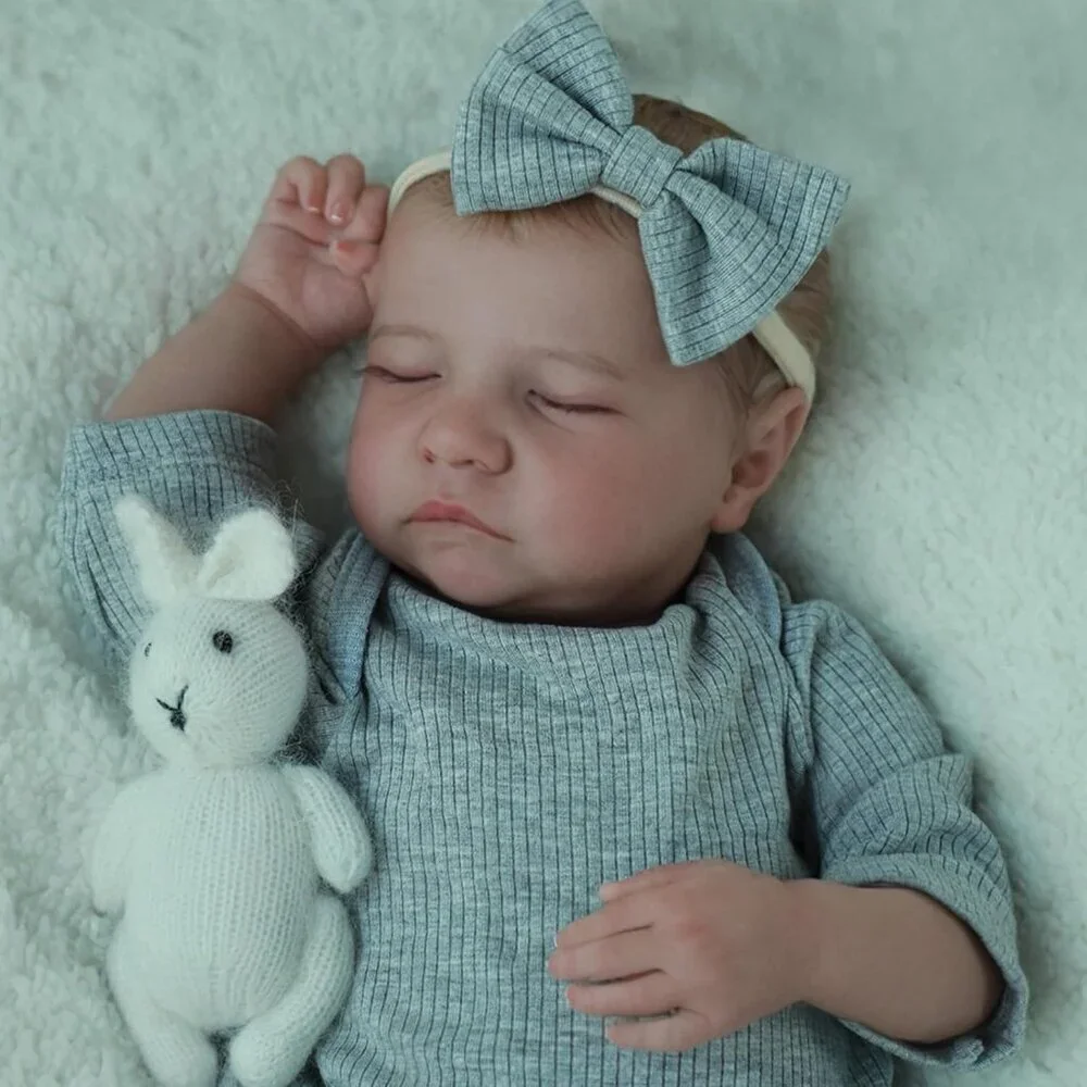 Reborn Baby Dolls 18 Inch Real Life Baby Girl Silicone Doll Weighted Body